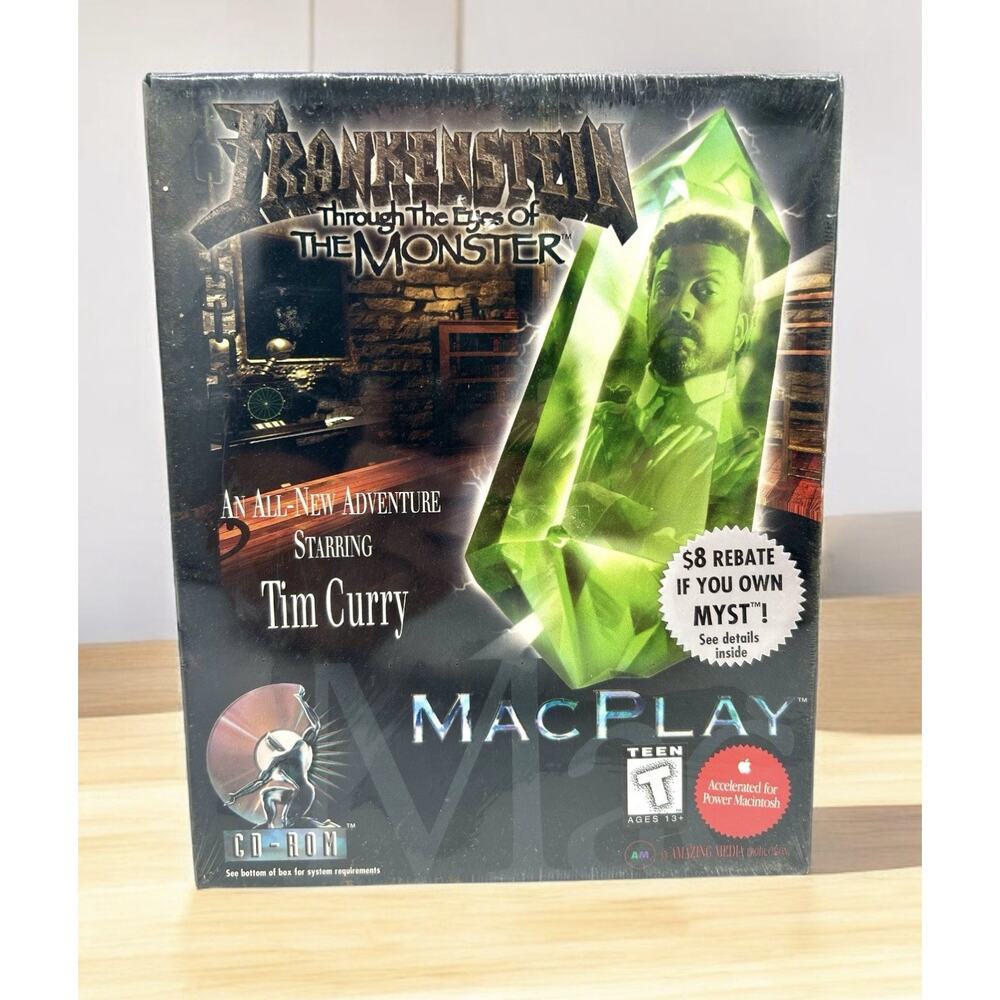 New Vtg Frankenstein Through The Eyes Of The Monster Big Box PC MacPlay Sealed